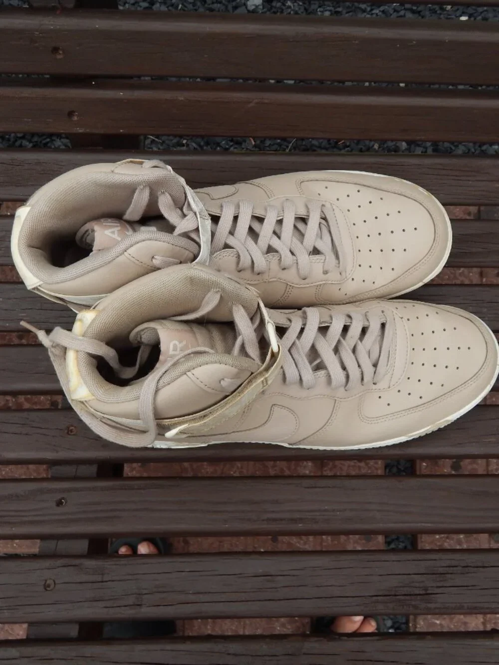 Nike Air Force 1 High Dip Dye AT3293-200 Sand Beige Mens SIze 11.5